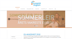 Desktop Screenshot of europeiskungdom.no