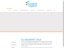 Tablet Screenshot of europeiskungdom.no